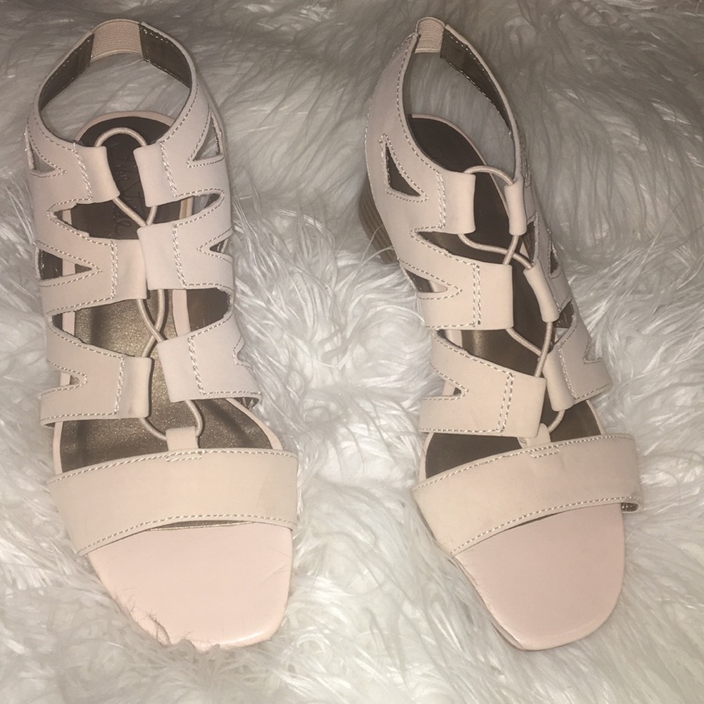 Women size 6 1/2 sandals with a small heel